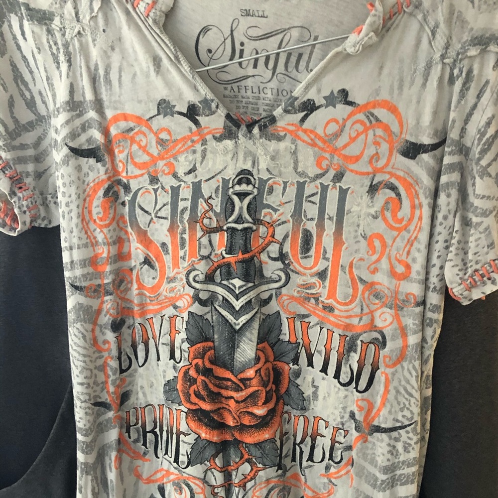Sinful affliction shirt